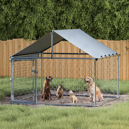 i.Pet Dog Kennel Large House XL Pet Run Cage Puppy Outdoor Enclosure With Roof-Pet Care &gt; Dog Supplies &gt; Dog Kennels-PEROZ Accessories