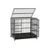i.Pet Dog Cage Crate Large Puppy Cat Anti-Bite Pet Kennel Wheels w/Tray Metal-Pet Care > Coops & Hutches > Small Animal Habitats & Cages-PEROZ Accessories