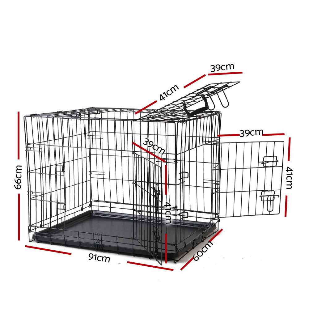 i.Pet 36&quot; Dog Cage Crate Kennel 3 Doors-Pet Care &gt; Dog Supplies-PEROZ Accessories