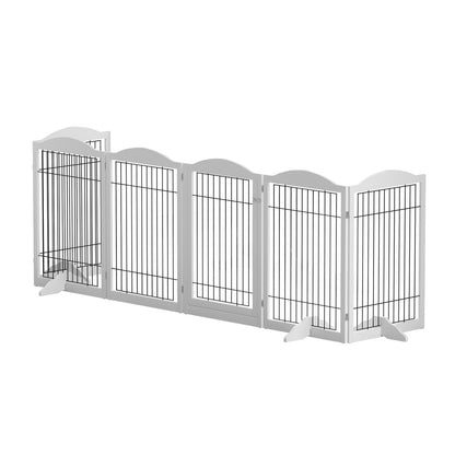 i.Pet Dog Playpen Enclosure 6 Panel Pet Fence Wooden Play Pen-Pet Care &gt; Dog Supplies &gt; Dog Playpens &amp; Gates-PEROZ Accessories
