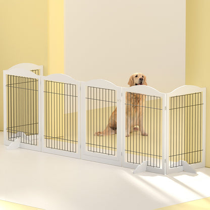 i.Pet Dog Playpen Enclosure 6 Panel Pet Fence Wooden Play Pen-Pet Care &gt; Dog Supplies &gt; Dog Playpens &amp; Gates-PEROZ Accessories