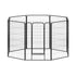 i.Pet Pet Dog Playpen 48" Enclosure 8 Panel Cage Kennel Puppy Fence Play Pen-Pet Care > Dog Supplies > Dog Playpens & Gates-PEROZ Accessories