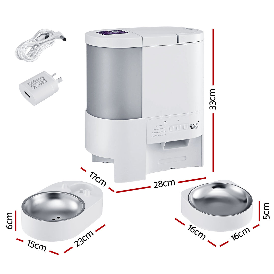 i.Pet Automatic Pet Feeder Water Dispenser 2-in-1 Smart WiFi Dog Cat Food 4L-Pet Care > Cat Supplies > Cat Bowls, Feeders &amp; Waterers-PEROZ Accessories