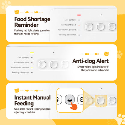 i.Pet Automatic Pet Feeder Water Dispenser 2-in-1 Smart WiFi Dog Cat Food 4L-Pet Care > Cat Supplies > Cat Bowls, Feeders &amp; Waterers-PEROZ Accessories