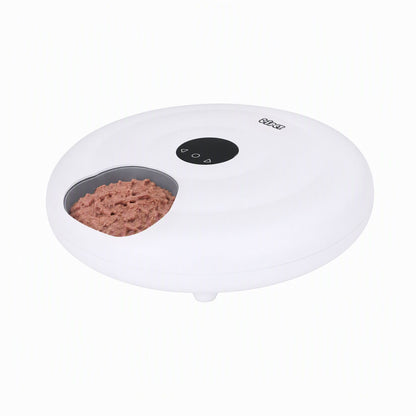 i.Pet Automatic Cat Feeder Wet &amp; Dry Food 6 Compartments Per 150ml WiFi White-Pet Care > Cat Supplies > Cat Bowls, Feeders &amp; Waterers-PEROZ Accessories