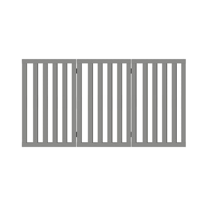 Alopet Wooden Pet Gate Dog Fence 3 Panels 80cm Grey-Pet Fence-PEROZ Accessories