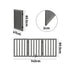 Alopet Wooden Pet Gate Safety Stair Barrier 3-Panel Grey-Pet Fence-PEROZ Accessories