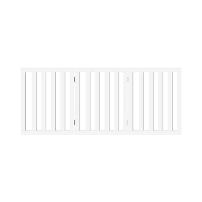Alopet Wooden Pet Gate Dog Fence Safety Stair Barrier Security Door 3 Panels-Dog Fence-PEROZ Accessories