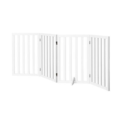 Alopet Wooden Pet Gate Security Door 4-Panel 80cm-Pet Fence-PEROZ Accessories