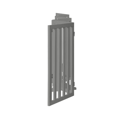 Alopet Wooden Pet Gate Dog Fence 6 Panels 80cm Grey-Pet Fence-PEROZ Accessories