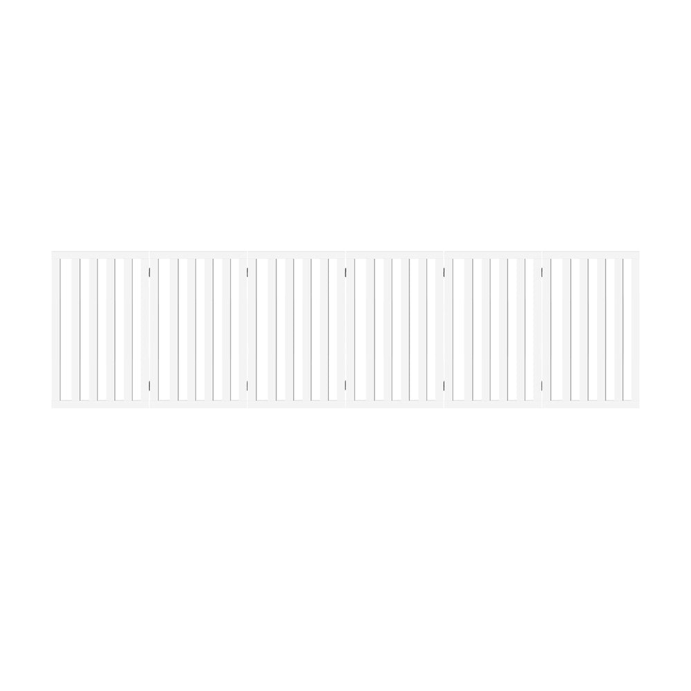 Alopet Wooden Pet Gate Security Door 6-Panel 80cm-Pet Fence-PEROZ Accessories