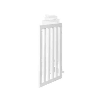 Alopet Wooden Pet Gate Dog Fence Safety Stair Barrier Security Door 6 Panels-Dog Fence-PEROZ Accessories