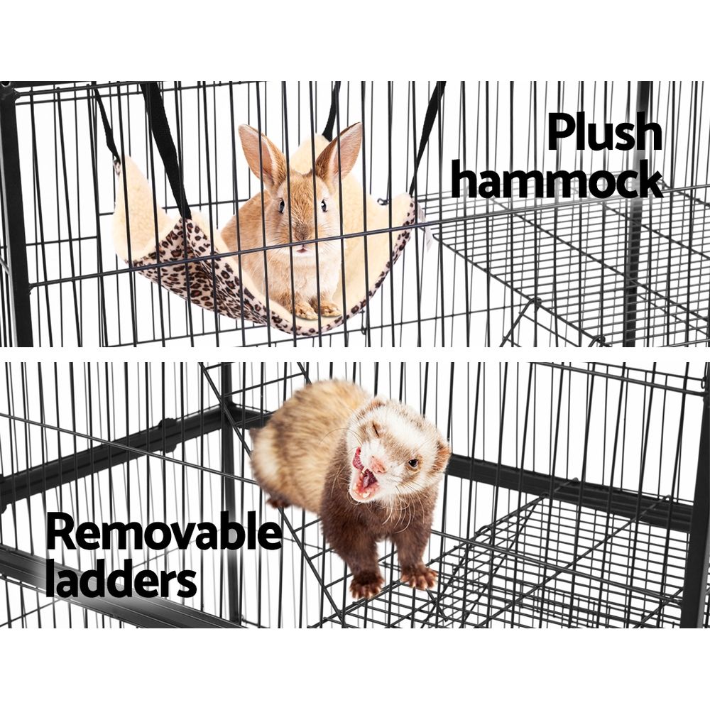 i.Pet Rabbit Cage 142cm Hutch 4 Level Bird Guinea Pig Ferret-Pet Care > Bird-PEROZ Accessories