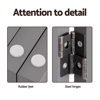 i.Pet Dog Playpen Enclosure 6 Panel Pet Fence Wooden Play Pen-Pet Care &gt; Dog Supplies &gt; Dog Playpens &amp; Gates-PEROZ Accessories