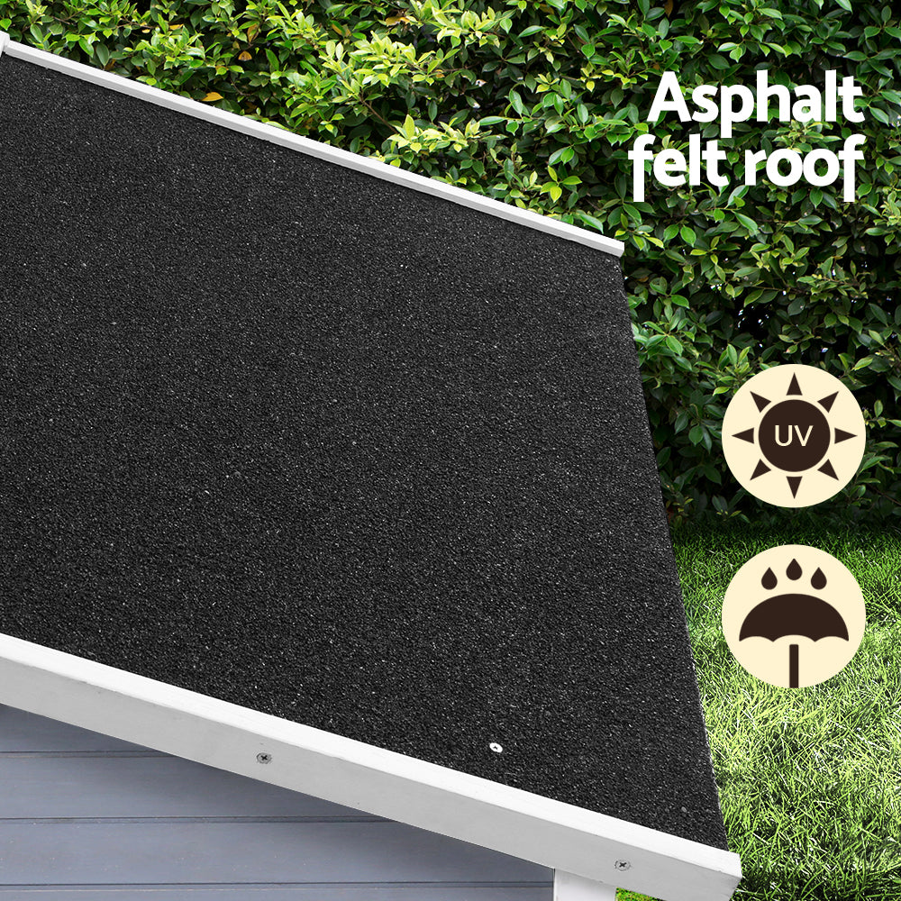 i.Pet Dog Kennel House Large Wooden Outdoor Pet Kennels Indoor Puppy Cabin-Pet Care &gt; Dog Supplies &gt; Dog Kennels-PEROZ Accessories