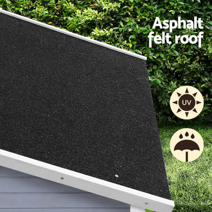 i.Pet Dog Kennel House Large Wooden Outdoor Pet Kennels Indoor Puppy Cabin-Pet Care &gt; Dog Supplies &gt; Dog Kennels-PEROZ Accessories