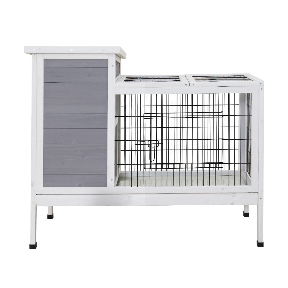 i.Pet Rabbit Hutch Chicken Coop 97cm x 49cm x 86cm Chicken Coop Large Run Wooden Outdoor Cage House-Home &amp; Garden &gt; Shading-PEROZ Accessories