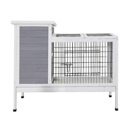 i.Pet Rabbit Hutch Chicken Coop 97cm x 49cm x 86cm Chicken Coop Large Run Wooden Outdoor Cage House-Home &amp; Garden &gt; Shading-PEROZ Accessories