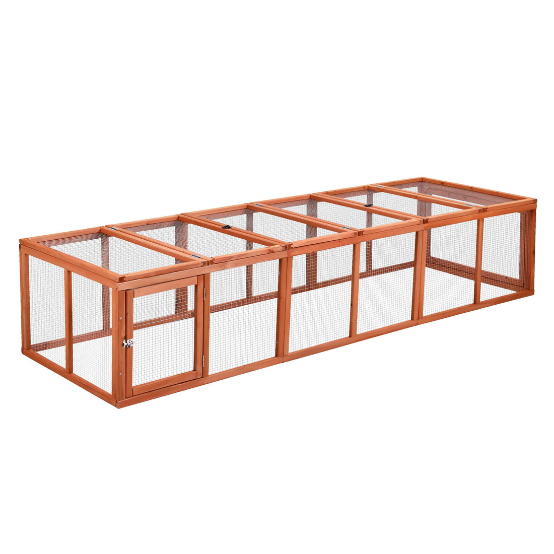 i.Pet Chicken Coop Wooden Pet Run Rabbit Hutch Large Outdoor Cage with Play Area Brown-Pet Care > Coops &amp; Hutches > Coop &amp; Hutch Accessories-PEROZ Accessories