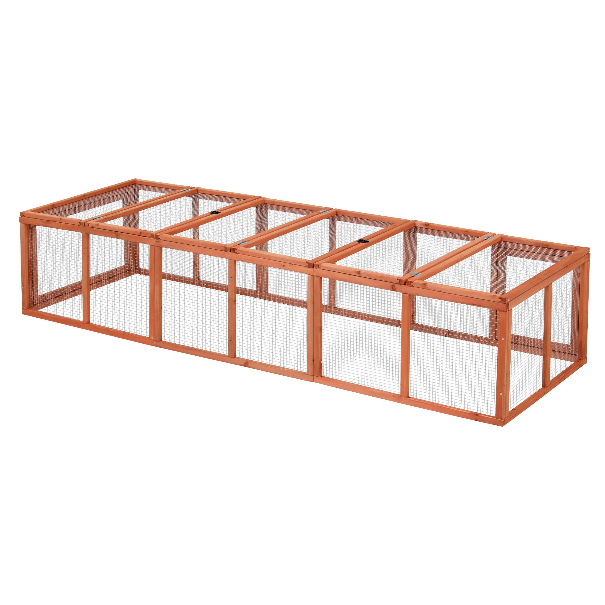 i.Pet Chicken Coop Wooden Pet Run Rabbit Hutch Large Outdoor Cage with Play Area Brown-Pet Care > Coops &amp; Hutches > Coop &amp; Hutch Accessories-PEROZ Accessories