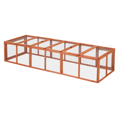 i.Pet Chicken Coop Wooden Pet Run Rabbit Hutch Large Outdoor Cage with Play Area Brown-Pet Care > Coops &amp; Hutches > Coop &amp; Hutch Accessories-PEROZ Accessories