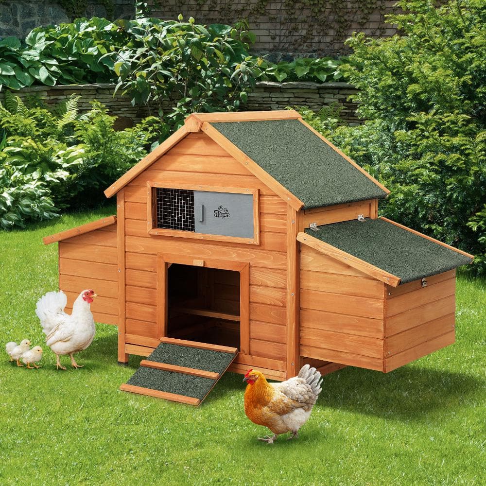 Alopet Chicken Coop Rabbit Hutch Large House Run Cage Wooden Outdoor Pet Hutch-Wooden Hutch-PEROZ Accessories