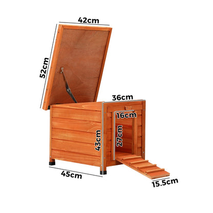 Alopet Cube Rabbit Hutch Wooden Cage Chicken Coop House Enclosure Outdoor Indoor-Wooden Hutch-PEROZ Accessories