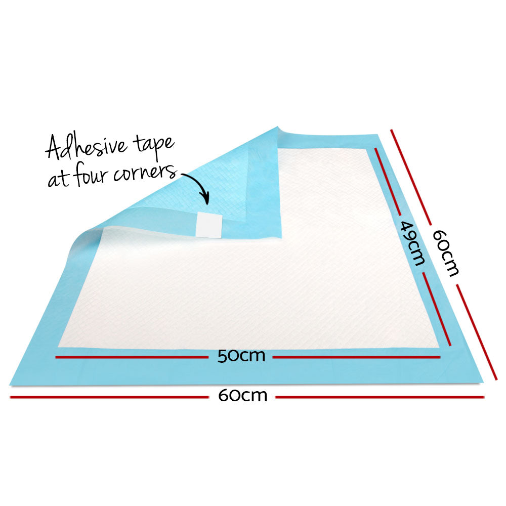 i.Pet Pet Training Pads 400pcs 60x60cm Puppy Dog Toilet Pee Indoor Super Absorbent Blue-Pet Care &gt; Dog Supplies &gt; Dog Training Aids-PEROZ Accessories