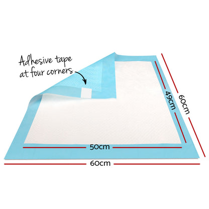 i.Pet Pet Training Pads 400pcs 60x60cm Puppy Dog Toilet Pee Indoor Super Absorbent Blue-Pet Care &gt; Dog Supplies &gt; Dog Training Aids-PEROZ Accessories