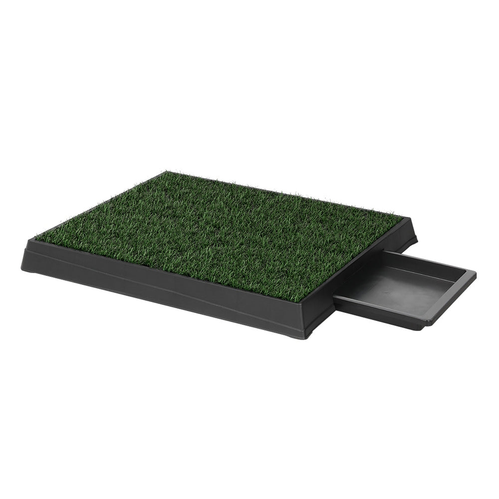 i.Pet Pet Training Pad Dog Potty Toilet Large Portable With Tray Grass 2 Mats-Pet Care &gt; Dog Supplies &gt; Dog Training Aids-PEROZ Accessories