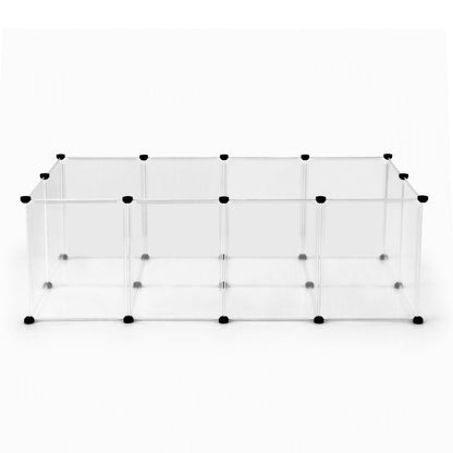 i.Pet Pet Dog Playpen 20 Panels with Baseboard DIY Enclosure Small Animal Rabbit Pen 125CM-Pet Care > Dog Supplies > Dog Playpens &amp; Gates-PEROZ Accessories