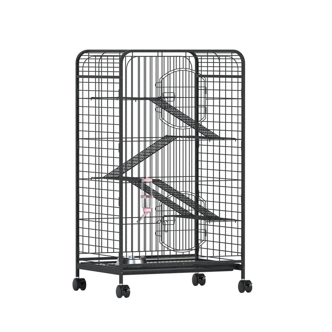 i.Pet Rabbit Cage Indoor Hutch Guinea Pig Bird Ferret Cat Hamster 110cm 4 Level-Pet Care > Coops &amp; Hutches > Small Animal Habitats &amp; Cages-PEROZ Accessories