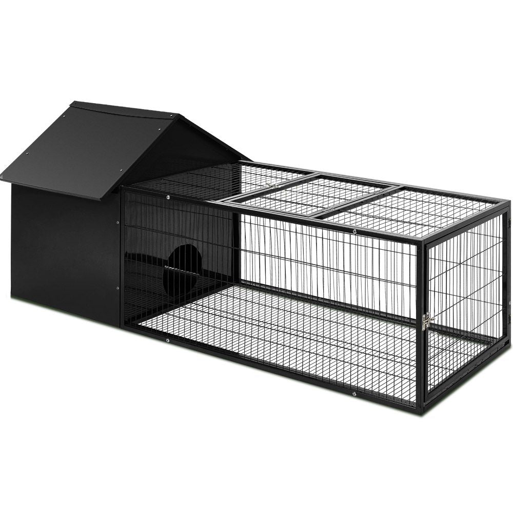 i.Pet Rabbit Cage Hutch 162x60cm Enclosure Metal-Pet Care > Coops &amp; Hutches-PEROZ Accessories