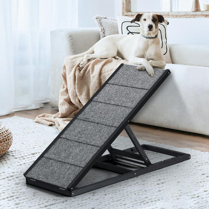 Alopet Dog Pet Ramp Adjustable Height Dogs Stairs Bed Sofa Car Foldable 100cm-Pet Ramps-PEROZ Accessories