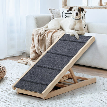 Alopet Dog Pet Ramp Adjustable Height Foldable 100cm-Pet Ramp-PEROZ Accessories