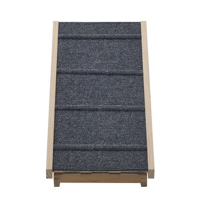 Alopet Dog Pet Ramp Adjustable Height Foldable 100cm-Pet Ramp-PEROZ Accessories