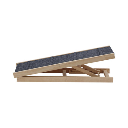 Alopet Dog Pet Ramp Adjustable Height Foldable 100cm-Pet Ramp-PEROZ Accessories
