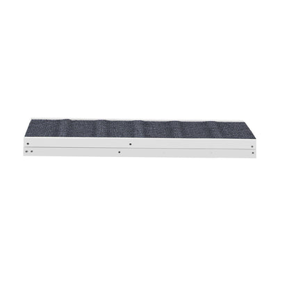 Alopet Dog Pet Ramp Adjustable Height Stairs Bed Sofa Car Foldable 100cm White-Pet Product-PEROZ Accessories