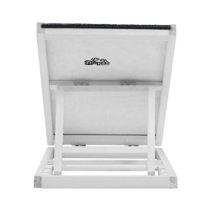 Alopet Dog Pet Ramp Adjustable Height Stairs Bed Sofa Car Foldable 100cm White-Pet Product-PEROZ Accessories