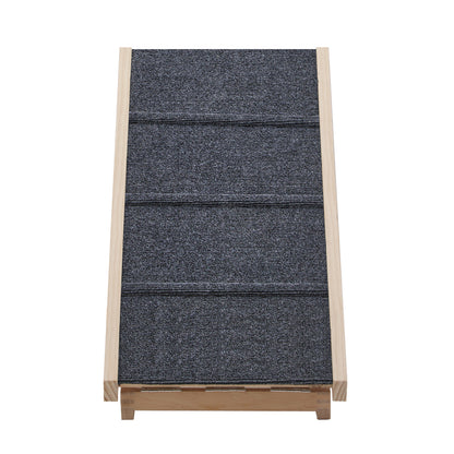 Alopet Dog Pet Ramp Adjustable Height Foldable 70cm-Pet Ramp-PEROZ Accessories