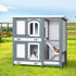 i.Pet Rabbit Hutch Chicken Coop 98cm x 45cm x 92cm Chicken Coop Large Wooden House Run Cage Outdoor-Pet Care > Coops & Hutches-PEROZ Accessories