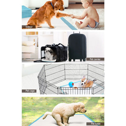 i.Pet 2-Tier Pet Stroller 25kg Capacity &amp; 400pcs Training Pads Combo-Pet Care > Dog Supplies > Dog Carriers &amp; Crates-PEROZ Accessories