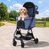 i.Pet Pet Stroller Pram Gravity Folding Dog Cage Large Travel Pushchair 4 Wheels-Pet Care > Dog Supplies > Dog Carriers & Crates-PEROZ Accessories