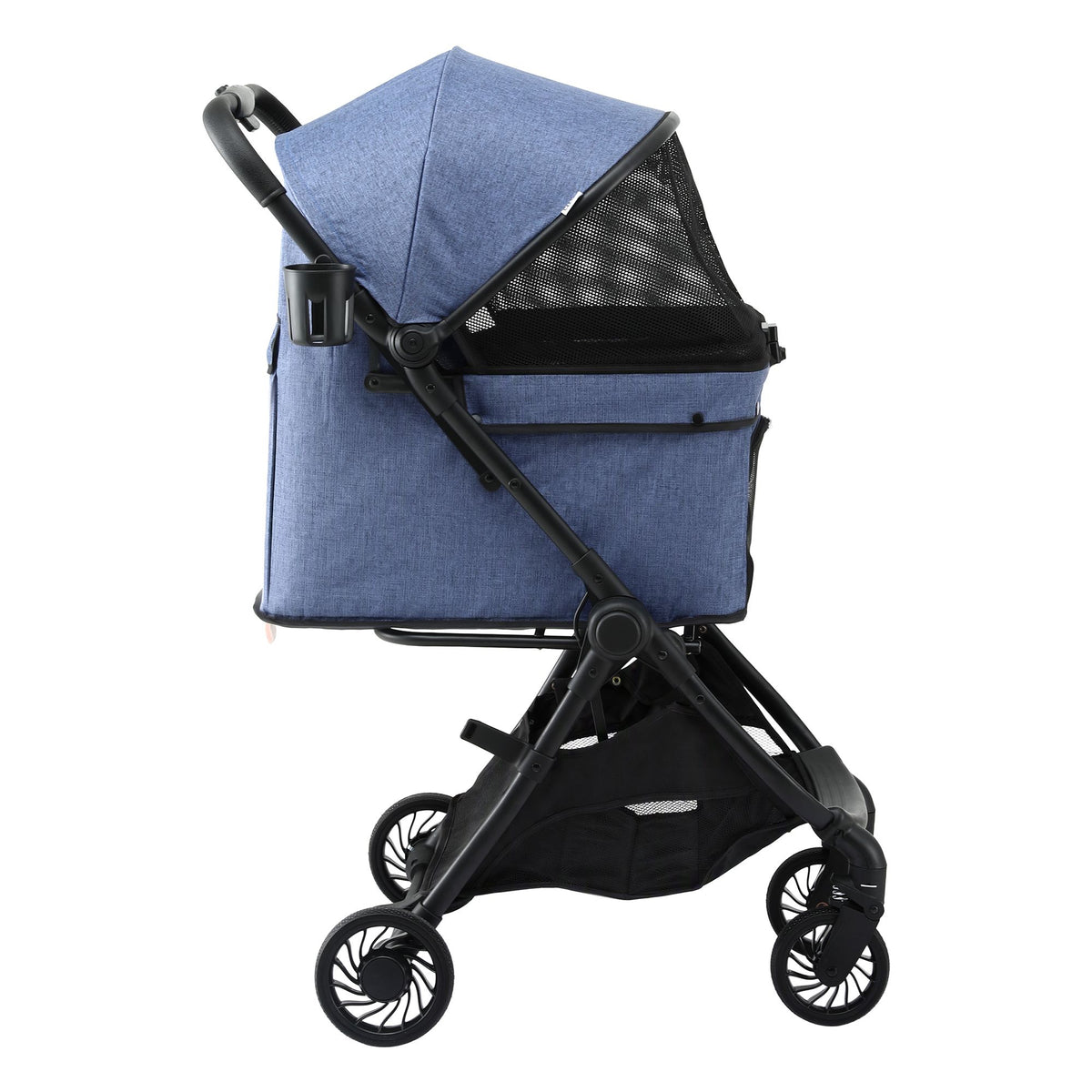 i.Pet Pet Stroller Pram Gravity Folding Dog Cage Large Travel Pushchair 4 Wheels-Pet Care > Dog Supplies > Dog Carriers &amp; Crates-PEROZ Accessories