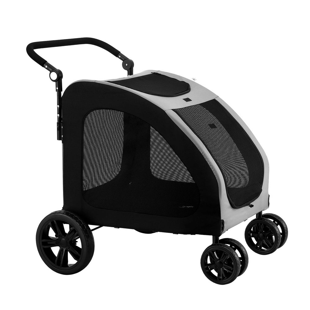 i.Pet Pet Stroller Dog Pram Large Carrier Cat Travel Foldable Strollers 4 Wheels Trolley-Pet Care &gt; Dog Supplies-PEROZ Accessories