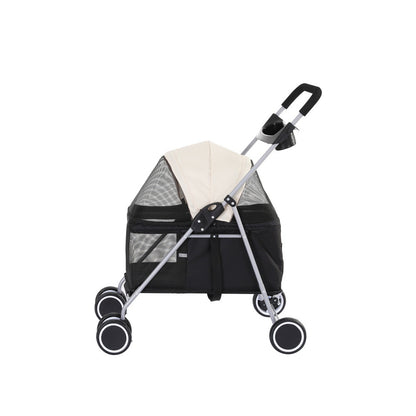 i.Pet Pet Stroller Pram Dog Cat Carrier Cage Large Travel Pushchair Foldable 4 Wheels-Pet Care &gt; Cat Supplies &gt; Cat Carriers &amp; Crates-PEROZ Accessories