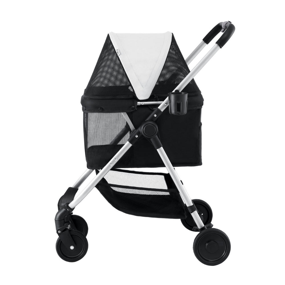 i.Pet Pet Stroller Pram Dog Cat Carrier Cage Large Travel Pushchair Foldable 4 Wheels-Pet Care > Cat Supplies > Cat Carriers &amp; Crates-PEROZ Accessories