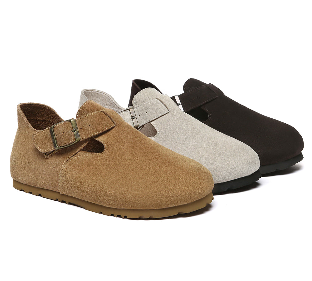 EVERAU® Adjustable Buckled Straps Slip-on Flat Sandals Brooke-PEROZ Accessories