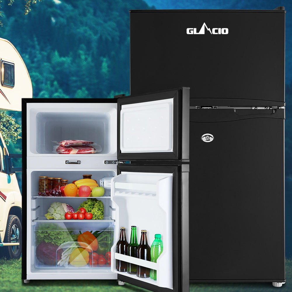 Glacio 90L Portable Fridge Freezer Bar Upright 12V/24V/240V Camping Caravan-Fridges-PEROZ Accessories