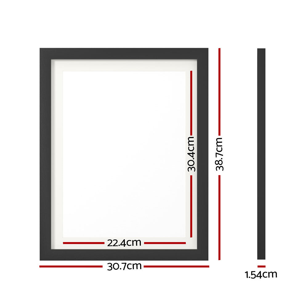 Artiss Photo Frame 3PCS Set Black-Home &amp; Garden &gt; Decor &gt; Picture Frames-PEROZ Accessories